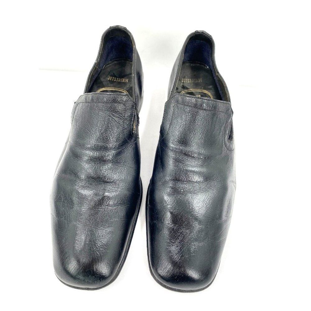 Men's BALLY of Switzerland JETSTREAM Black Leather Loafers Dress Shoes Sz 7 E